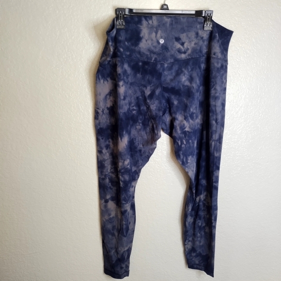 Lululemon Align Pant 28" *Diamond DyeDiamond Dye Asphalt Grey True Navy Sz 20 - Picture 7 of 9